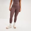 Legging de sport taille haute mauve femme