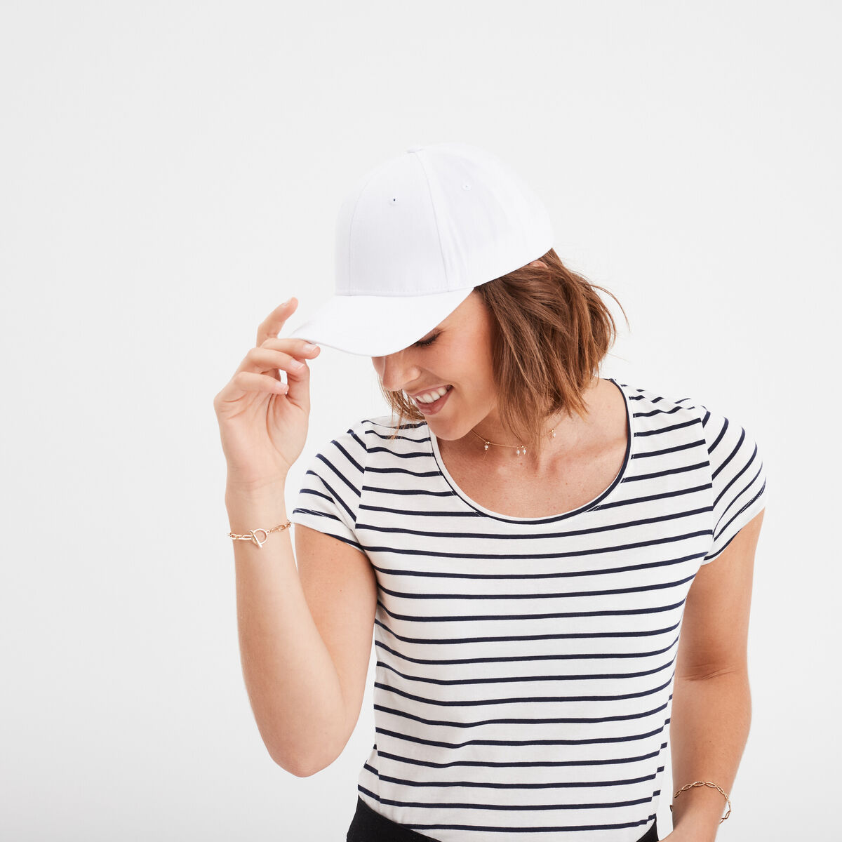Casquette blanc femme