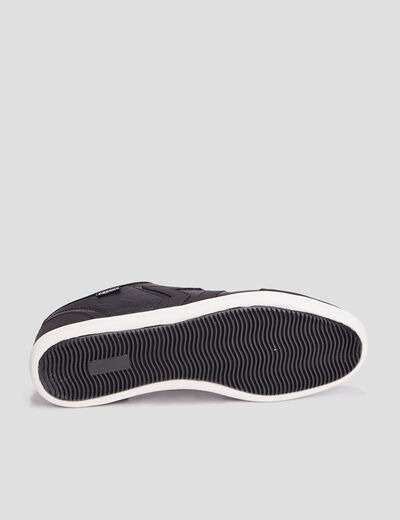 Tennis basses à lacets noir homme