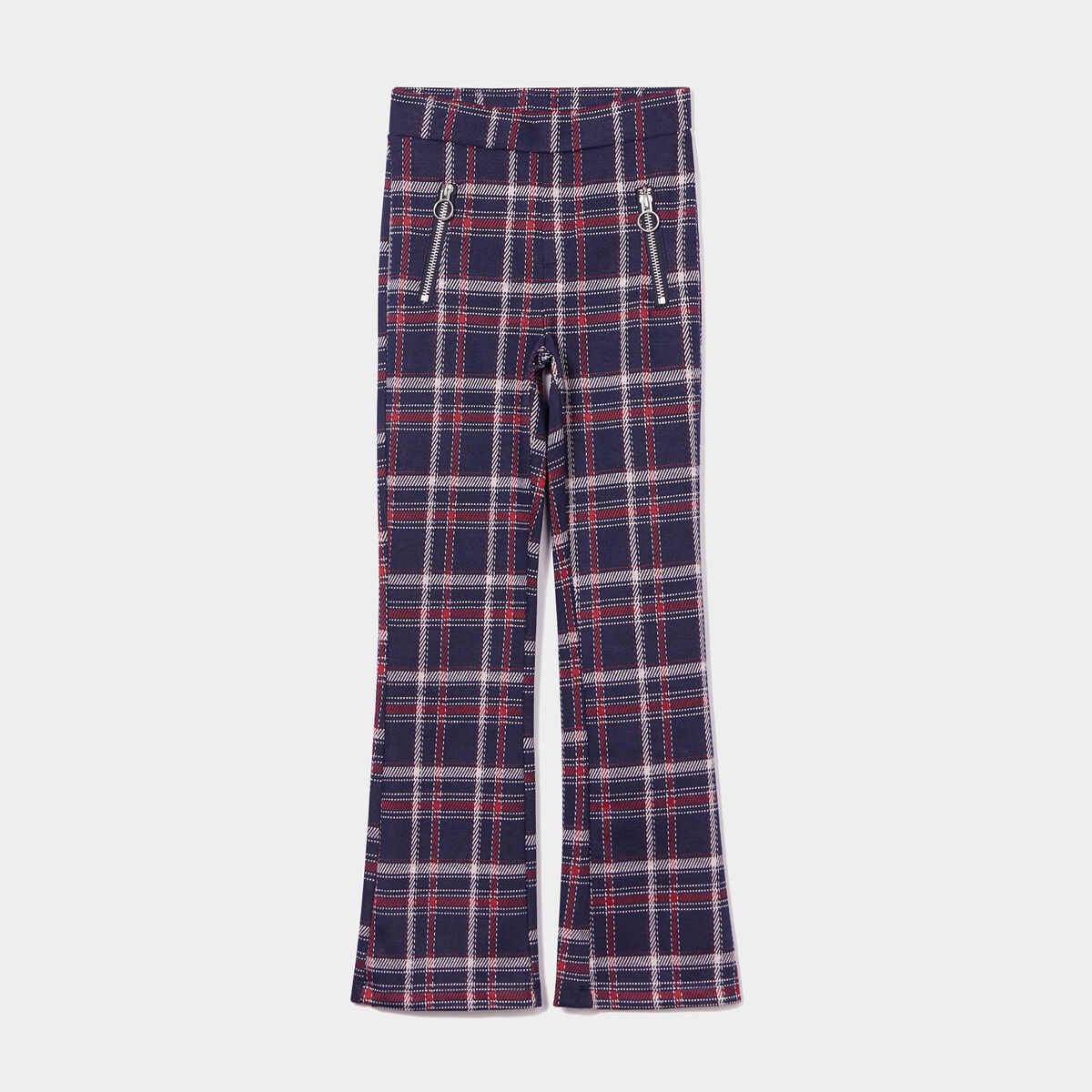 Tregging flare poches zippées bleu marine fille