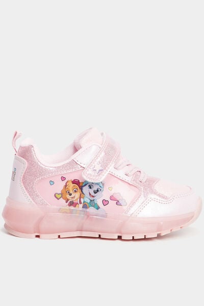 Baskets lumineuses Pat Patrouille rose fille