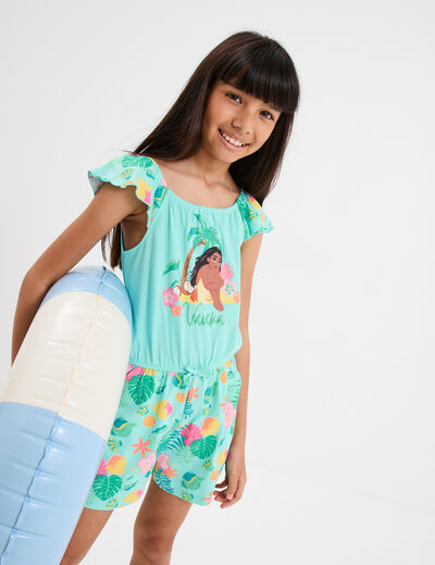 Combishort sans manches coton Vaiana multicolore fille