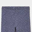 Legging taille &eacute;lastiqu&eacute;e coton bleu gris fille