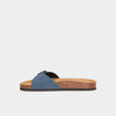 Mules avec boucles bleu marine homme