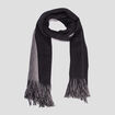 Écharpe à franges noir homme