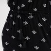 Robe midi évasée sans manches noir femme