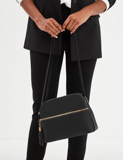 Sac en bandouli&egrave;re noir femme