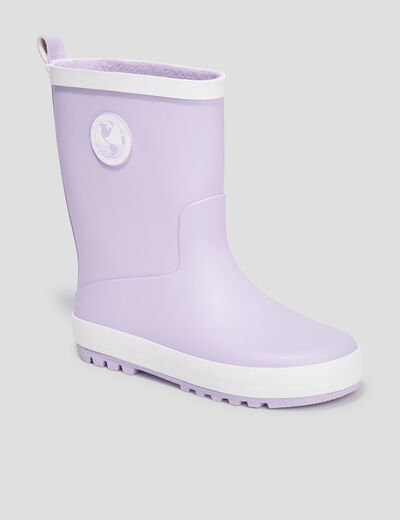 Bottes de pluie Trappeur parme fille