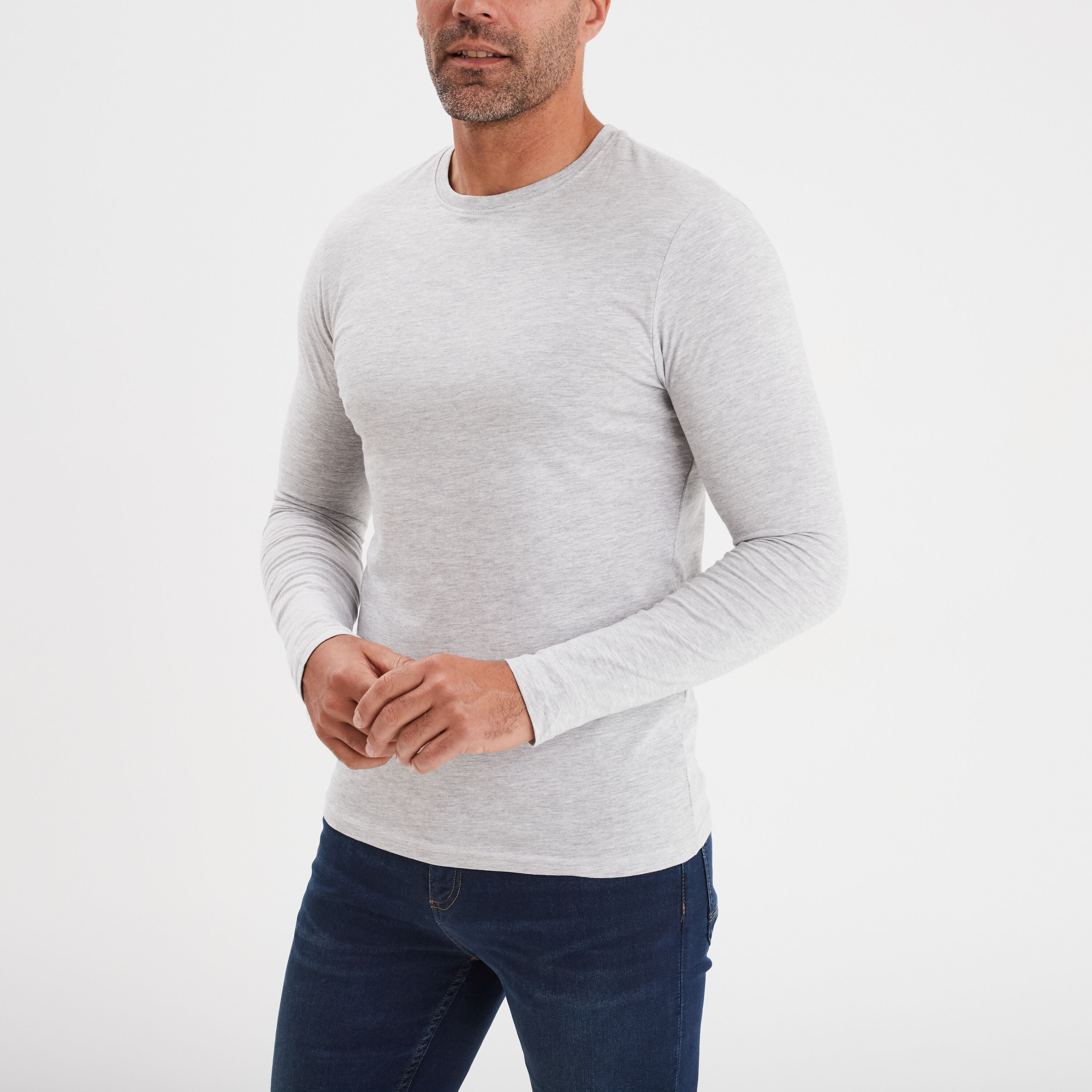 T shirt a manches longues homme pas cher La Halle