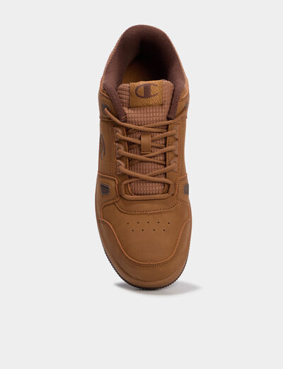 Baskets &agrave; lacets Champion RD18 COMB camel homme