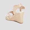 Sandales compensées Liberto blanc femme