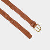 Ceinture lisse camel femme