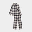 Ensemble pyjama chemise et pantalon blanc femme
