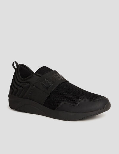 Baskets running languette d'enfilage noir homme
