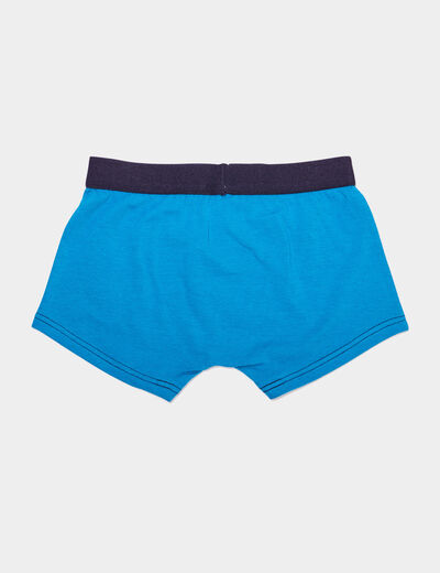 Lot 5 boxers coton bleu garçon