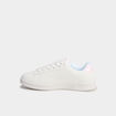 Tennis basses à lacets et sequins blanc fille