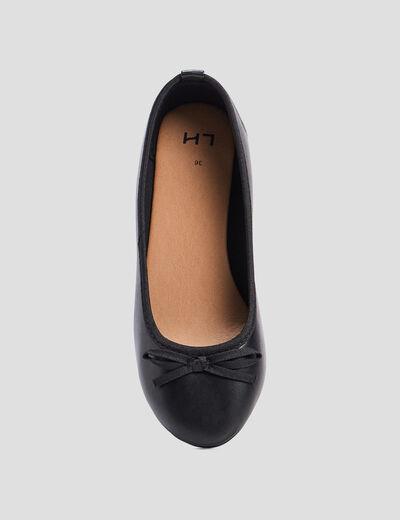 Ballerines avec noeuds noir fille