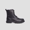 Boots zipp&eacute;es &agrave; lacets noir femme