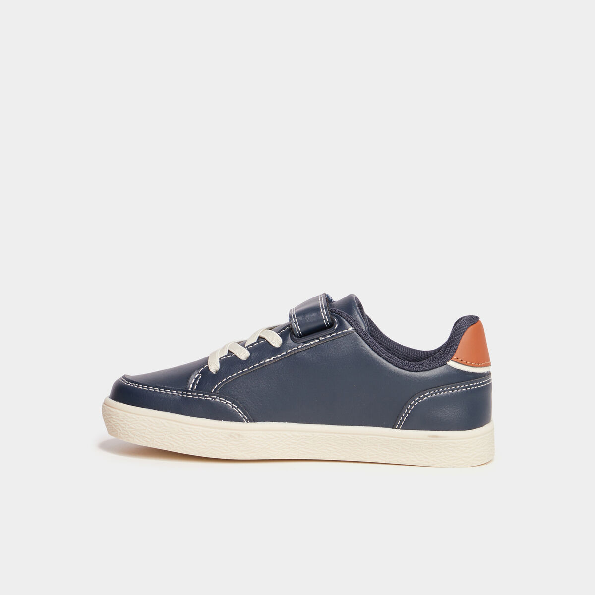 Tennis basses &agrave; scratchs bleu marine gar&ccedil;on