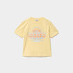 T-shirt manches courtes coton jaune gar&ccedil;on