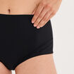 Culotte taille haute microfibre noir femme