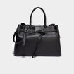 Sac &agrave; main avec bandouli&egrave;re noir femme