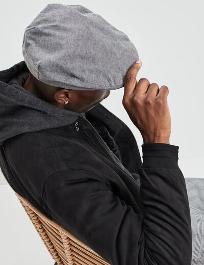 Casquette anglaise gris homme