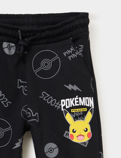 Pantalon de jogging droit Pok&eacute;mon noir gar&ccedil;on