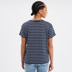 T-shirt manches courtes coton ecru femme