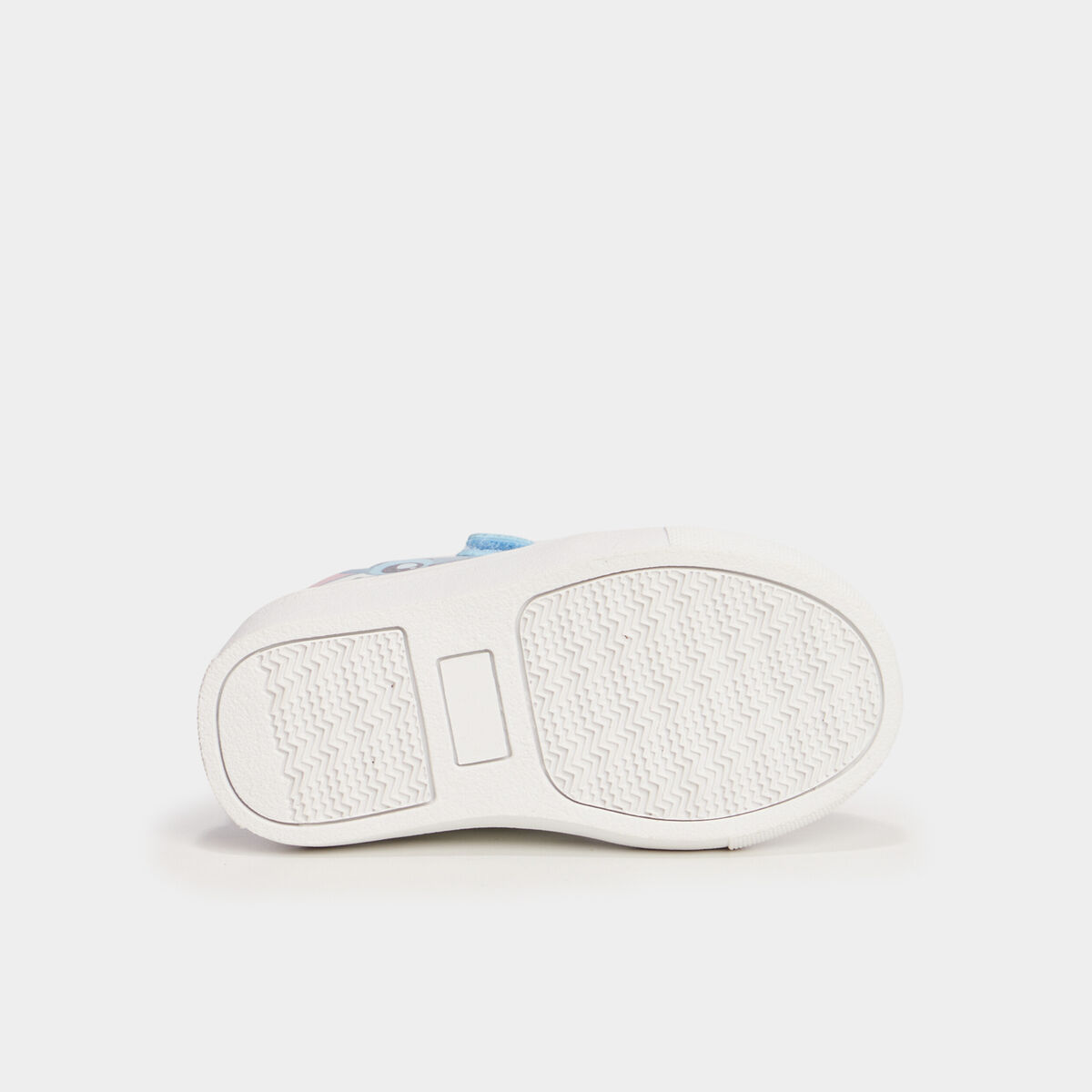 Tennis basses &agrave; scratchs Stitch blanc b&eacute;b&eacute; fille