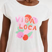 Ensemble pyjama short et t-shirt coton blanc femme