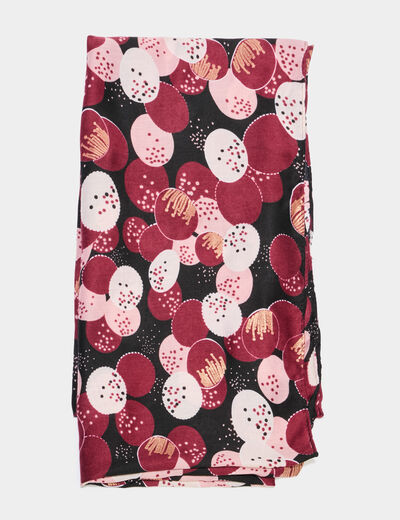 Foulard rose femme