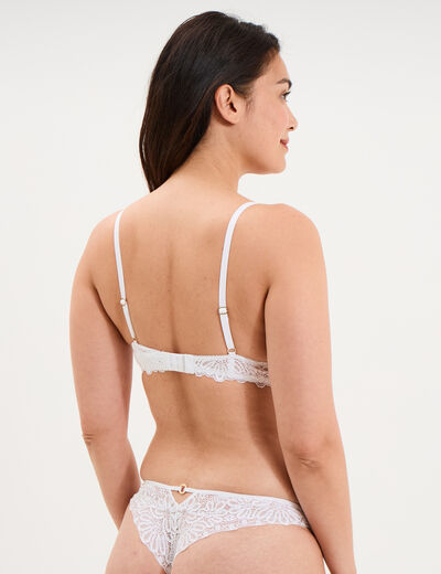 Soutien-gorge maxi push-up padd&eacute; blanc femme