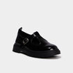 Babies salom&eacute; vernies noir fille