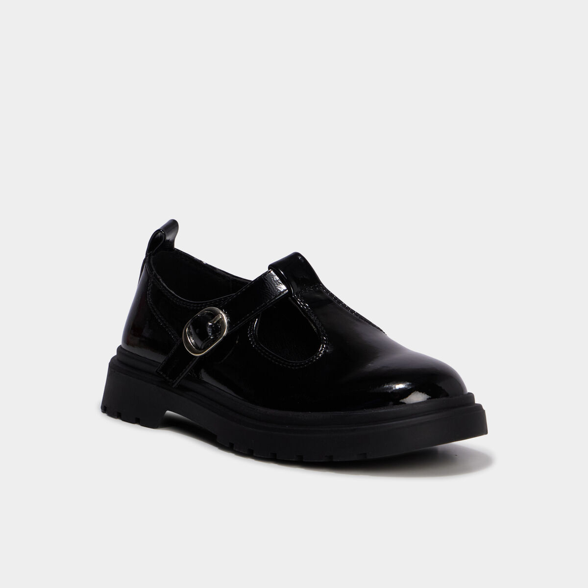 Babies salom&eacute; vernies noir fille