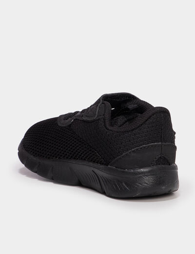 Baskets running &agrave; scratchs Puma noir b&eacute;b&eacute; gar&ccedil;on
