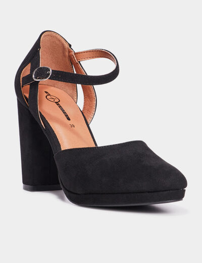 Escarpins &agrave; talons noir femme
