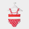 Maillot de bain 2 pièces Minnie rouge fille
