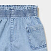 Short en jean paperbag taille &eacute;lastiqu&eacute;e denim triple stone fille