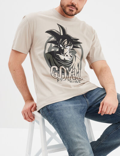 T-shirt col rond Dragon Ball Z Goku sable homme