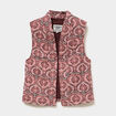 Veste sans manches matelass&eacute;e marron chocolat femme