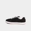 Tennis basses en cuir &agrave; lacets noir homme