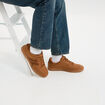 Tennis basses &agrave; lacets marron homme