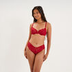 Soutien-gorge embo&icirc;tant dentelle rouge femme