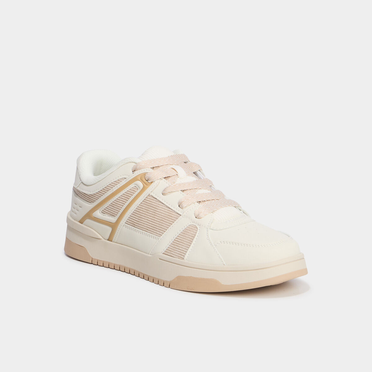 Tennis basses &agrave; lacets sable homme