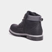 Boots crant&eacute;es zipp&eacute;es Trappeur noir gar&ccedil;on