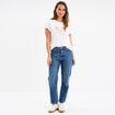 T-shirt F&ecirc;te des m&egrave;res &agrave; message coton blanc femme