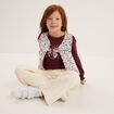 Gilet matelassé sans manches beige fille