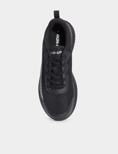 Baskets running à scratchs noir homme