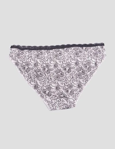 Lot 3 culottes en coton rose clair femme